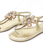 Diamante Flower Sandals