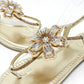 Diamante Flower Sandals