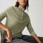 Opus Plutton Slim Knitted Jumper in Wool Mohair Mix