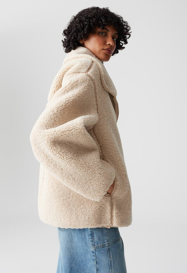 Hafine Regular soft teddy jacket