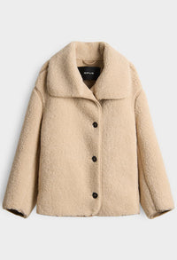 Hafine Regular soft teddy jacket