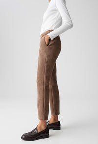 Elvina Cozy Faux Suede Trousers