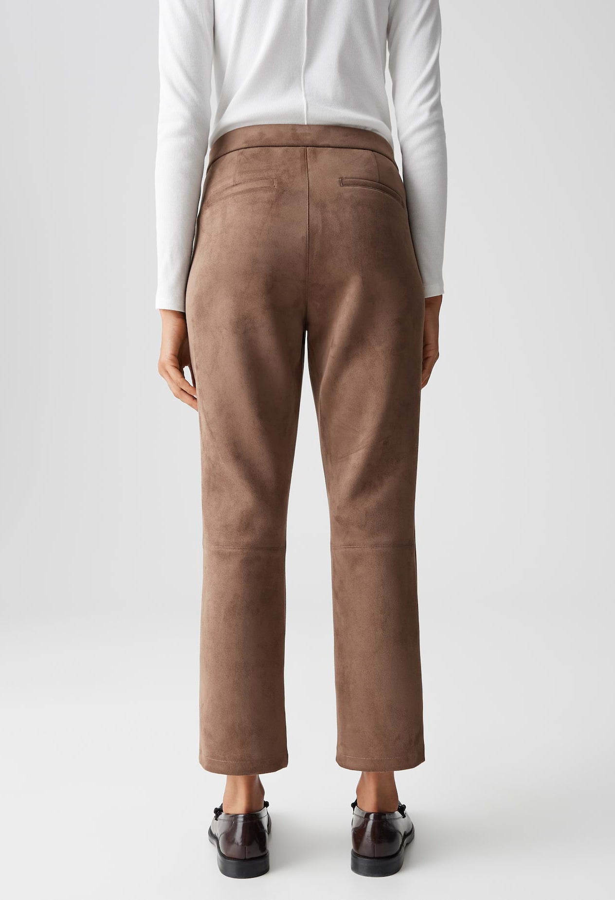 Elvina Cozy Faux Suede Trousers