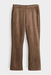 Elvina Cozy Faux Suede Trousers