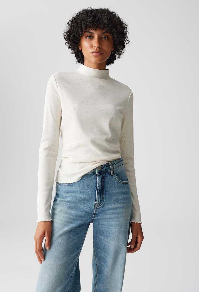 Suhanna Curly Slim ribbed Top