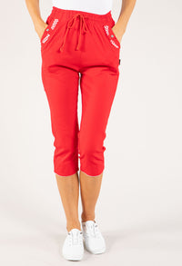 Pull-On Linen Capris
