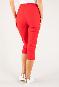 Pull-On Linen Capris