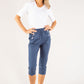 Pull-On Linen Capris