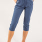 Pull-On Linen Capris