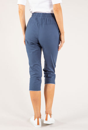 Pull-On Linen Capris