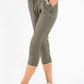 Pull-On Linen Capris