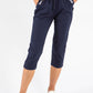 Pull-On Linen Capris