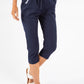 Pull-On Linen Capris