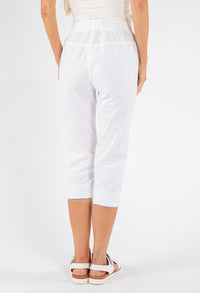 Pull-On Linen Capris