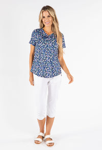 Pull-On Linen Capris