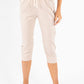 Pull-On Linen Capris