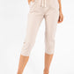 Pull-On Linen Capris
