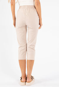 Pull-On Linen Capris