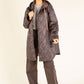 Hooded Quilted Long Jacket