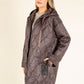 Hooded Quilted Long Jacket