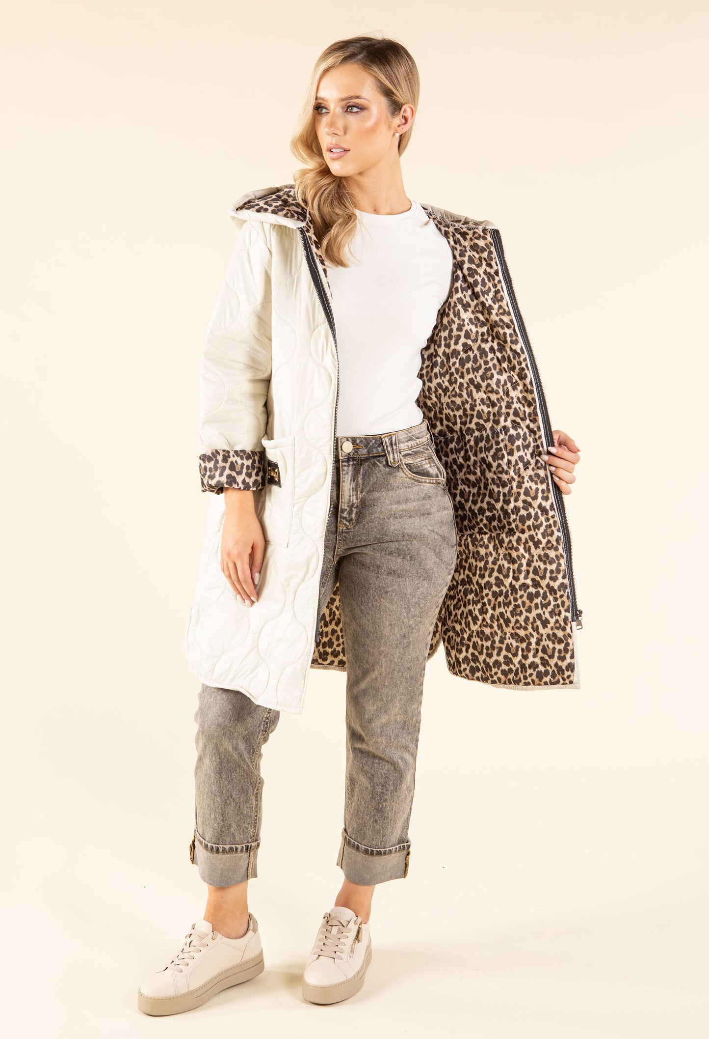 Hooded Quilted Coat
