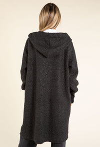 Lana Hooded Boucle Coat