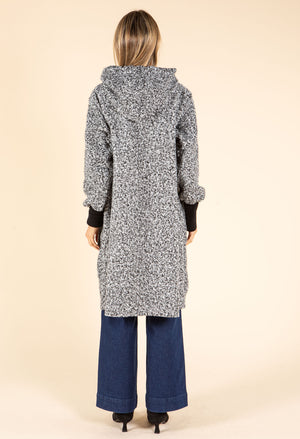 Lana Hooded Boucle Coat