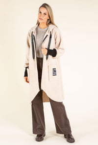 Lana Hooded Boucle Coat