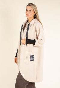 Lana Hooded Boucle Coat