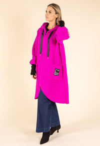 Lana Hooded Boucle Coat