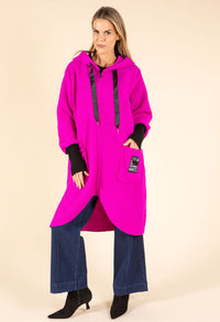 Lana Hooded Boucle Coat