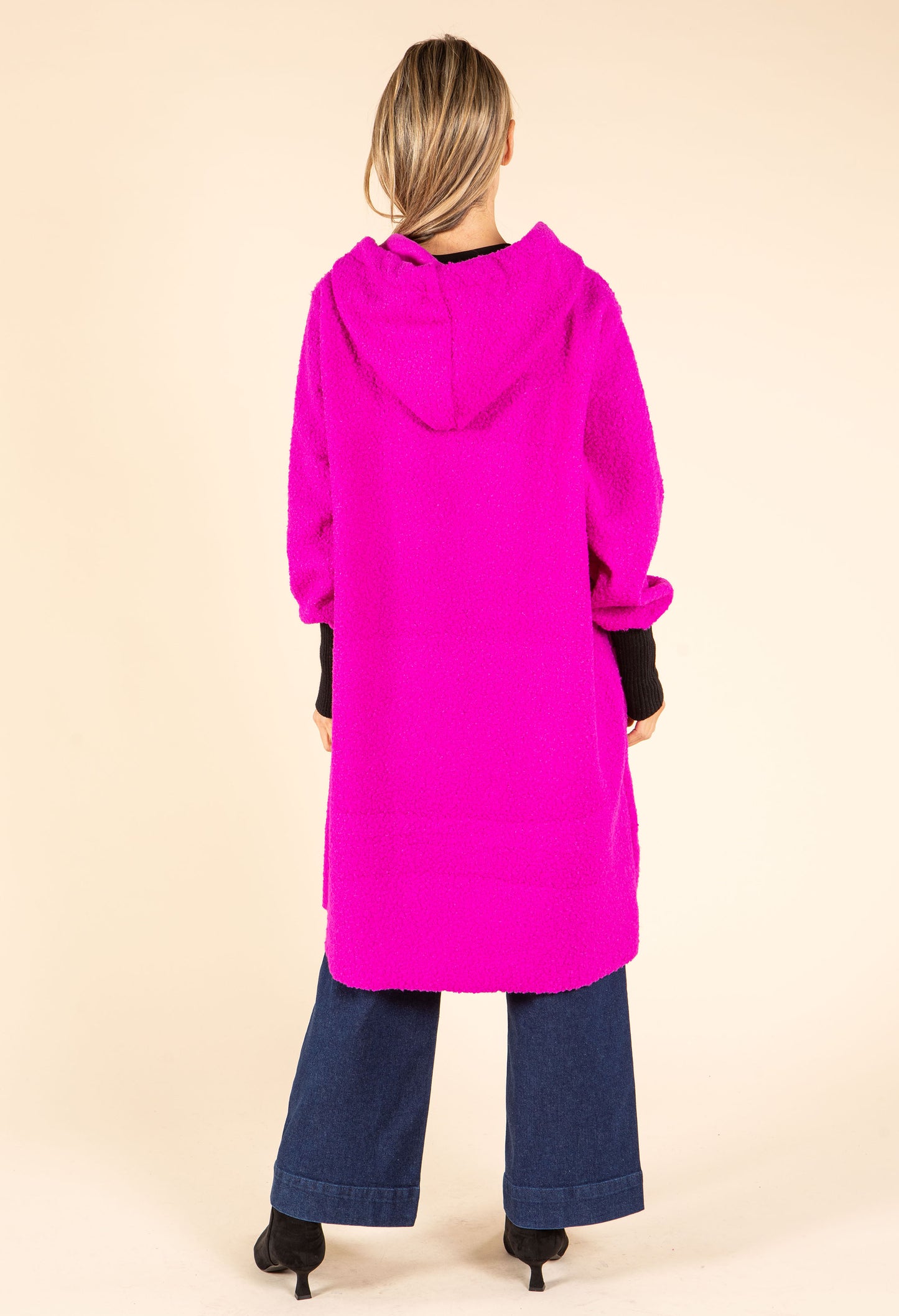 Lana Hooded Boucle Coat