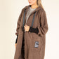 Lana Hooded Boucle Coat
