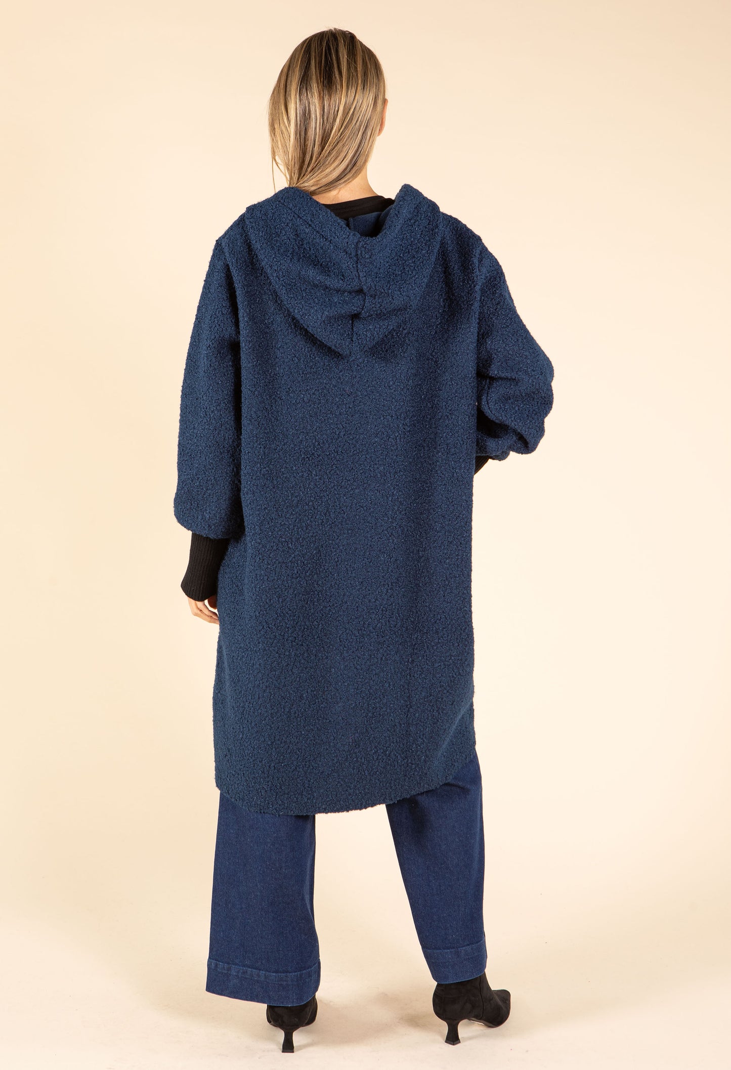 Lana Hooded Boucle Coat