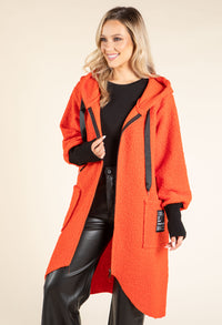Lana Hooded Boucle Coat