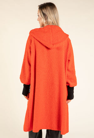 Lana Hooded Boucle Coat