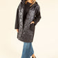Soft Boucle Hooded Coat