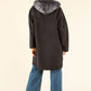 Soft Boucle Hooded Coat
