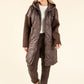 Soft Boucle Hooded Coat
