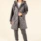 Soft Boucle Hooded Coat