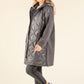 Soft Boucle Hooded Coat