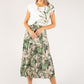 2 in 1 Leaf Print Dress