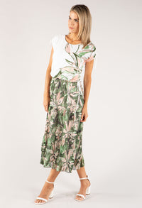 2 in 1 Leaf Print Dress