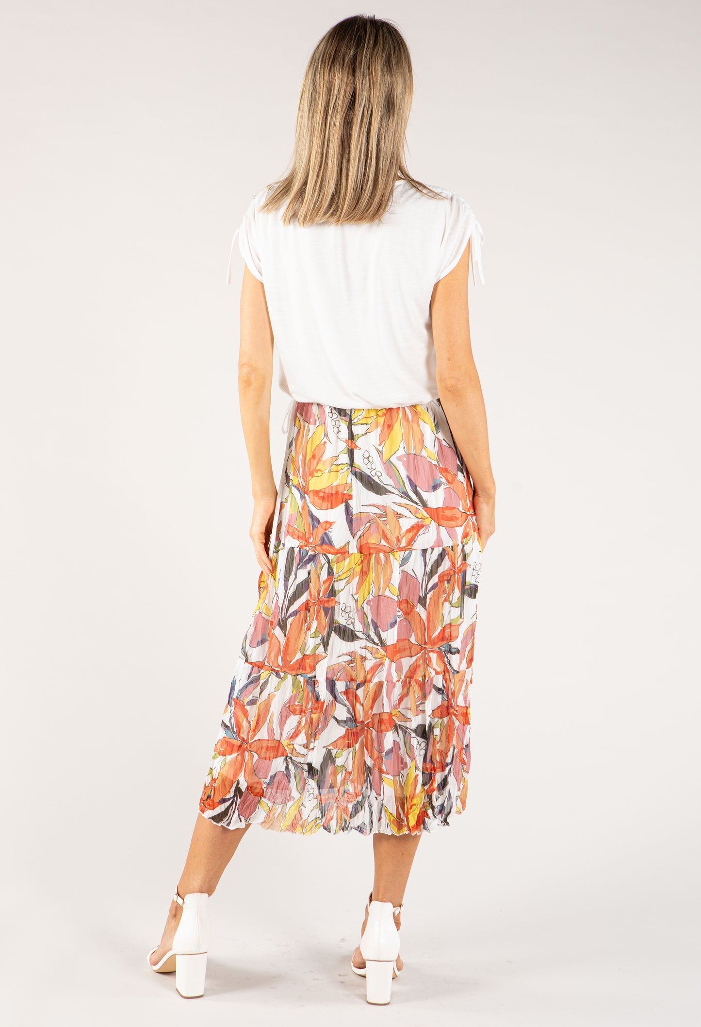 2 in 1 Leaf Print Dress