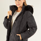 Fur Lined Hooded Coat