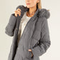 Fur Lined Hooded Coat