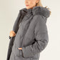 Fur Lined Hooded Coat