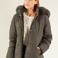 Fur Lined Hooded Coat