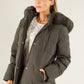 Fur Lined Hooded Coat