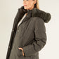 Fur Lined Hooded Coat